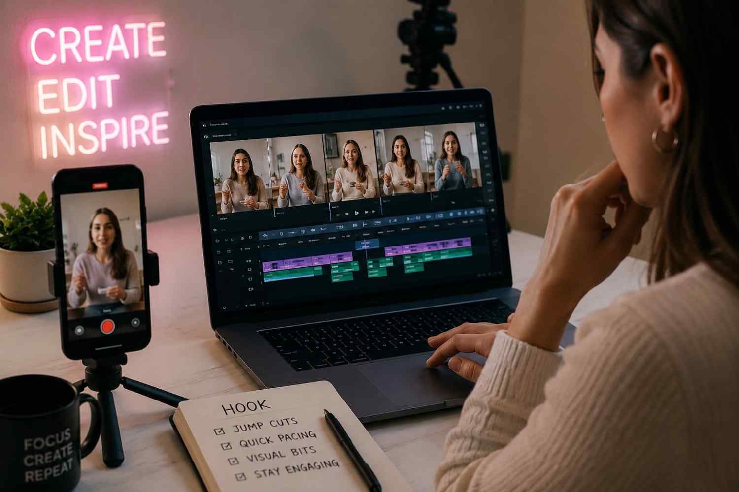 Jump Cuts Quietly Control Viewer Attention